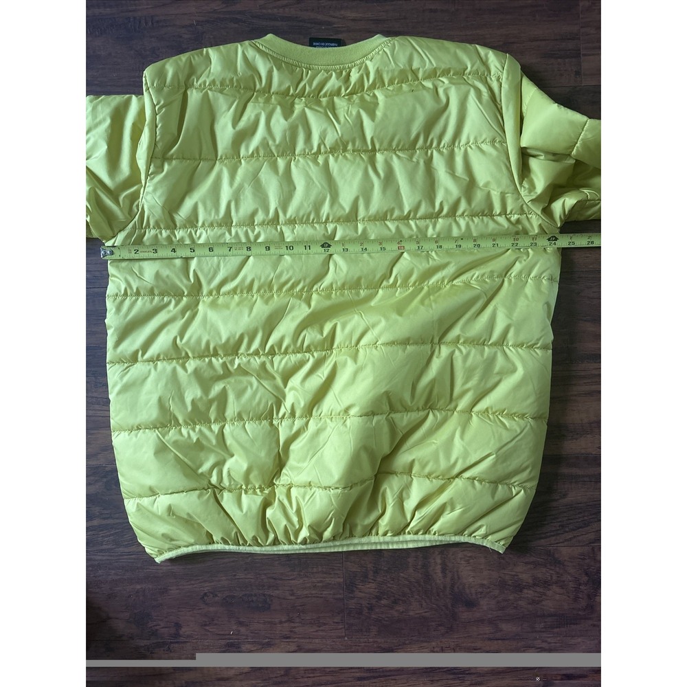 UGG Colten Puffer Crewneck Top Quilted Men's Yellow Sweatshirt Pullover Large - Picture 7 of 8